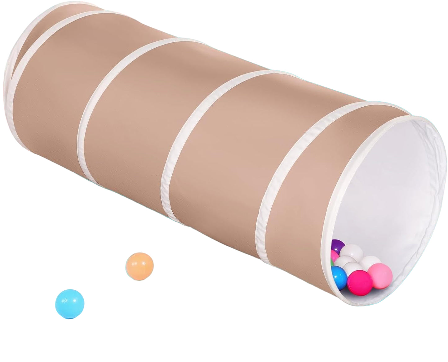 Sumbababy Tunnel Toys for Toddlers: Brown Tunnel - Baby Pop Up Tent - Outdoor Toys